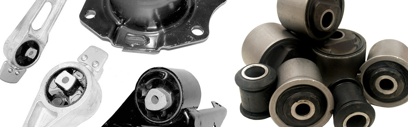 bushes, shock pads and mountings